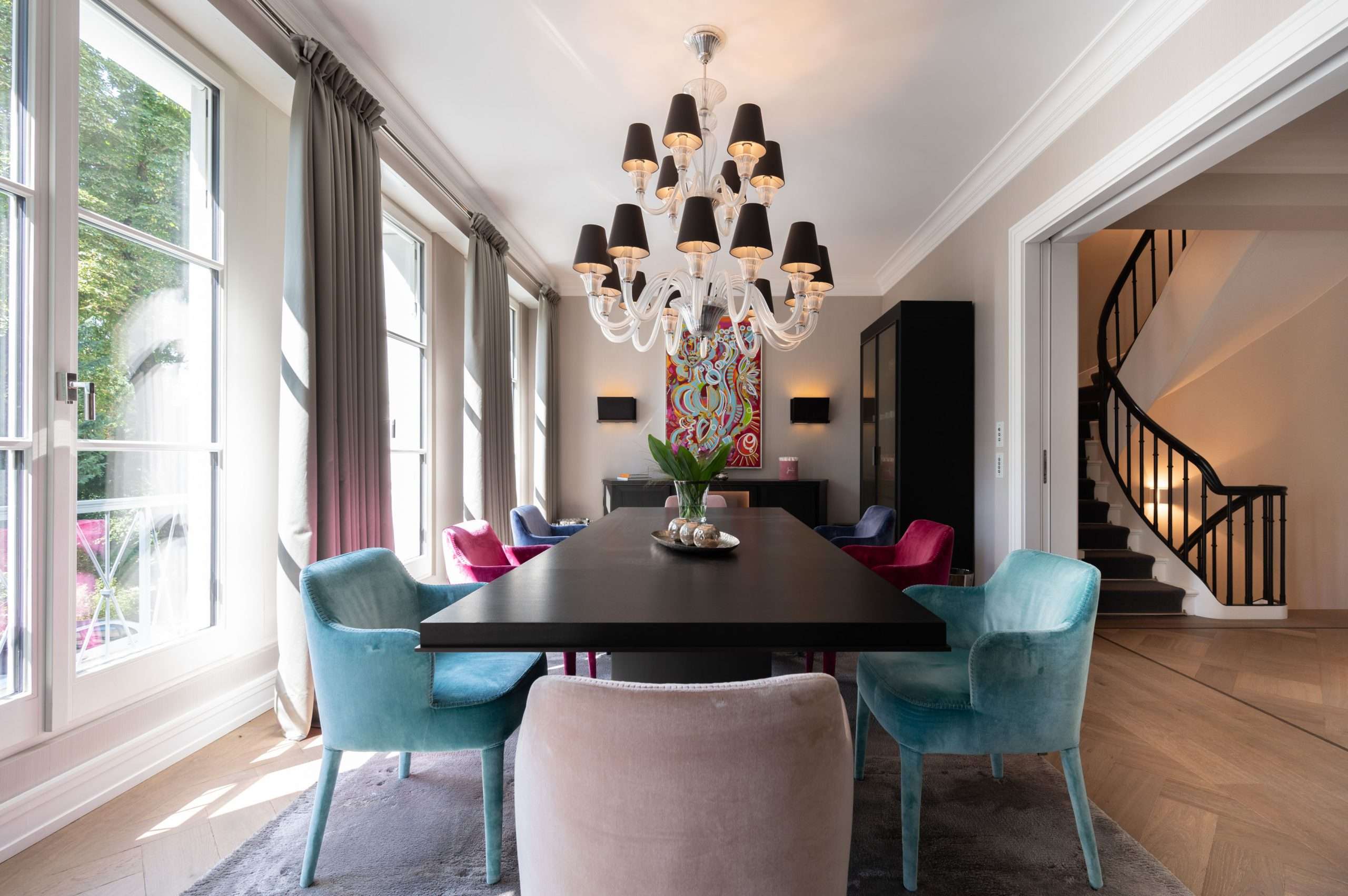 Interior Design Foto eines luxuriösen Wohnzimmers in Düsseldorf