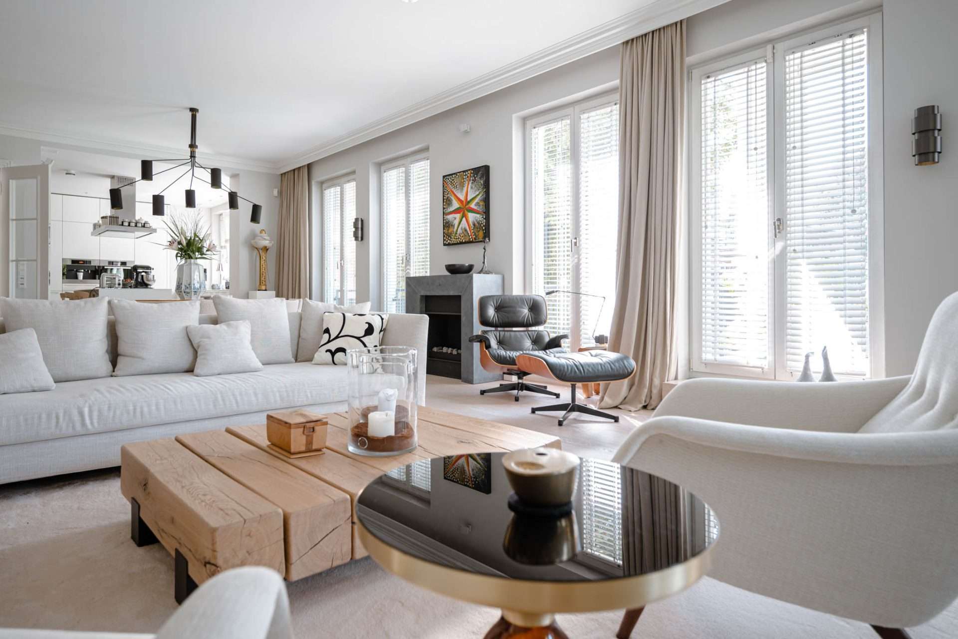 Wohnbereich des Penthouses in Düsseldorf-Oberkassel